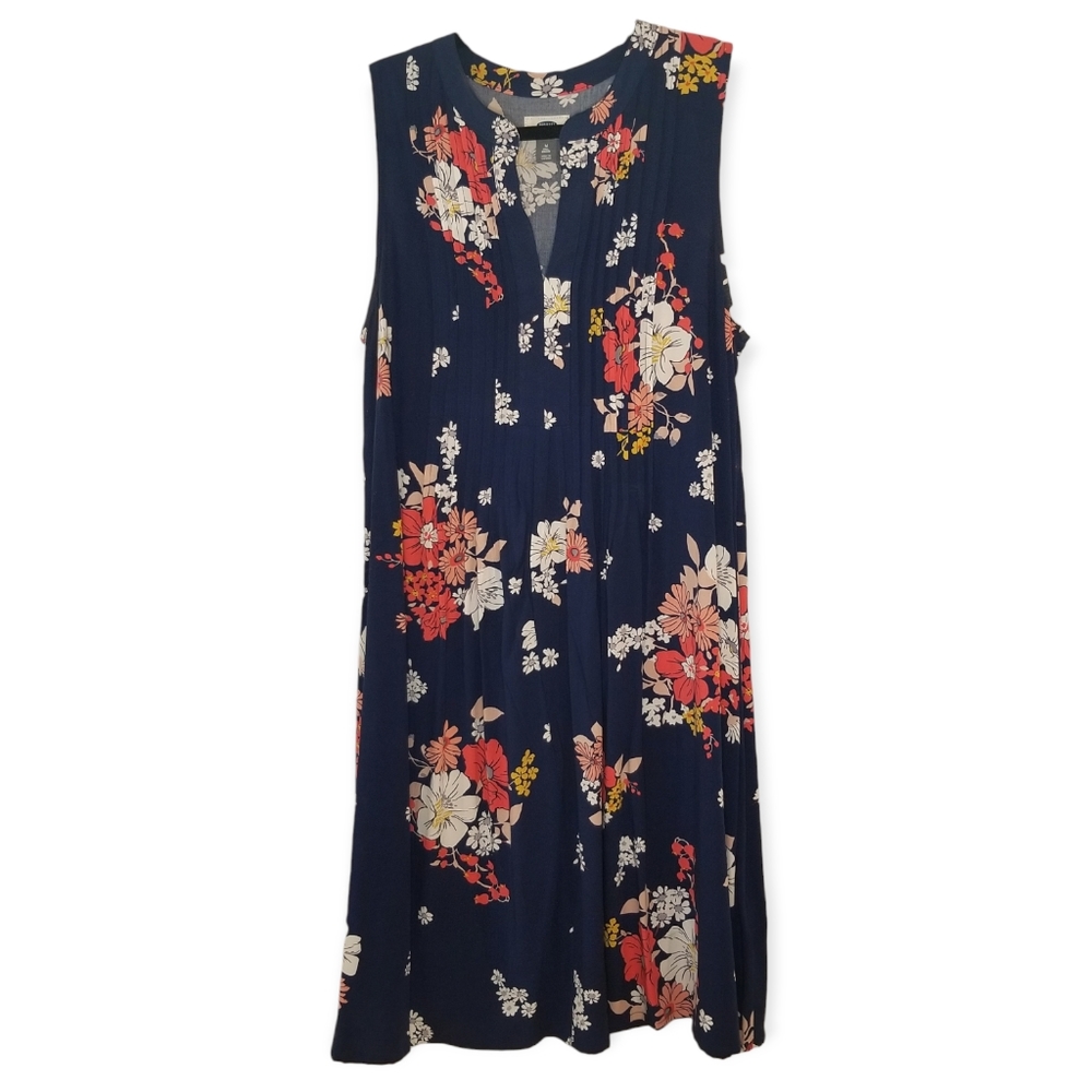 Old Navy Pintuck Swing Dress, Medium Tall